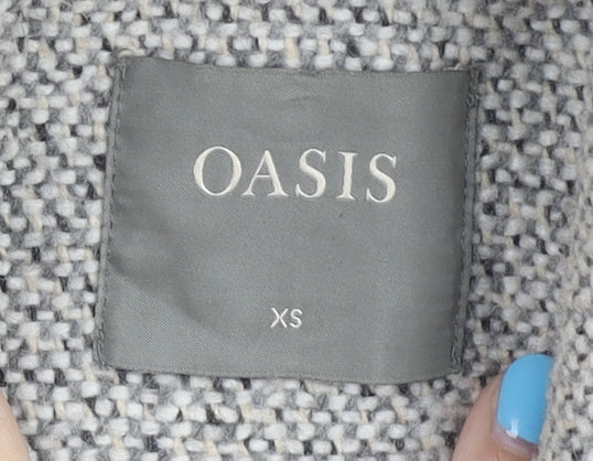 Womens UK Size XS Oasis Grey Pea Coat