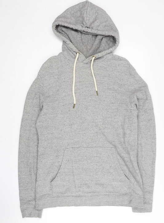 Topman Men's Grey Pullover Hoodie M Classic Fit