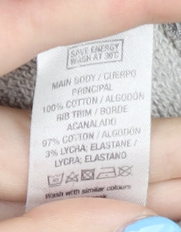 Topman Men's Grey Pullover Hoodie M Classic Fit