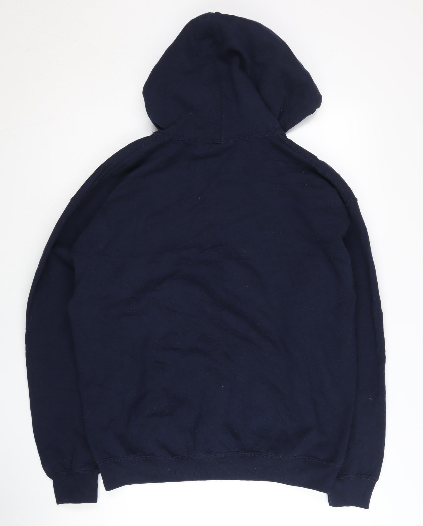 Gildan Women's Blue Pullover Hoodie, Size M, Graphic Print