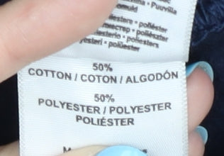 Gildan Women's Blue Pullover Hoodie, Size M, Graphic Print