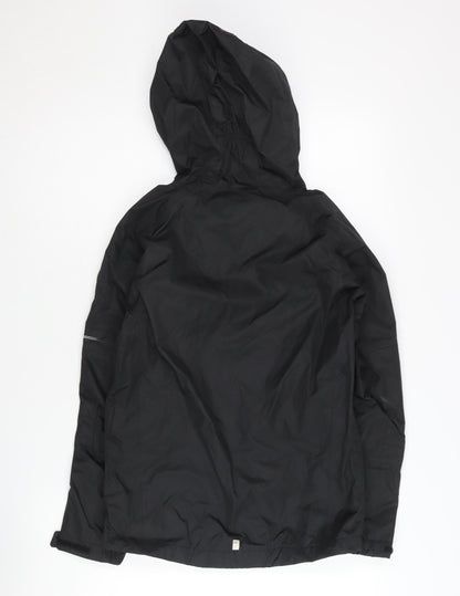 Regatta Boys Black Jacket 11-12 Years, Hooded & Lined