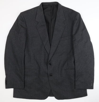 Sovrano Men's Grey Wool Blazer, 46, Classic Style