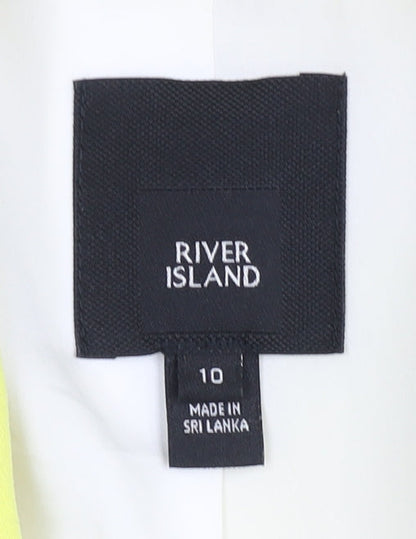 River Island Women’s Yellow Blazer Size 10 Suit Jacket