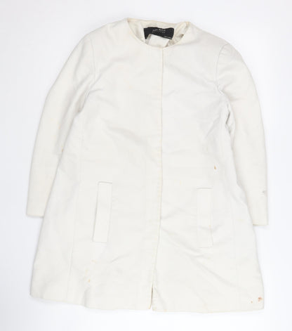 Womens UK Size S Zara White Basic Jacket