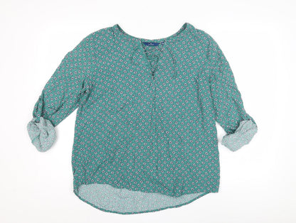 Womens UK Size 12 TOM TAILOR Green  Blouse