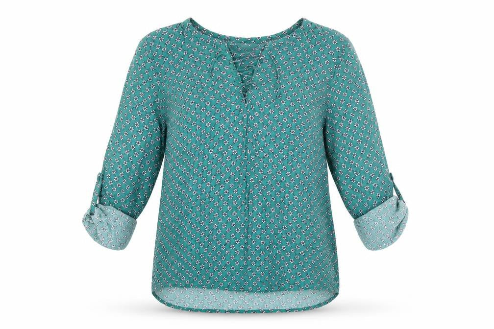 Womens UK Size 12 TOM TAILOR Green  Blouse