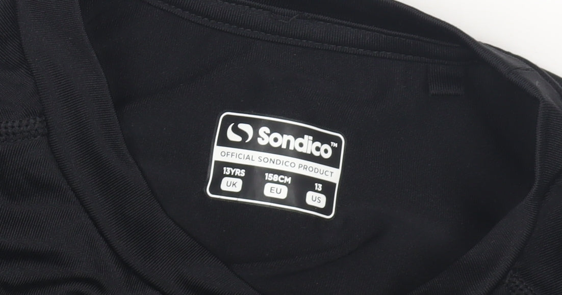 Sondico Boys Black Long Sleeve Activewear Top - 13 Years