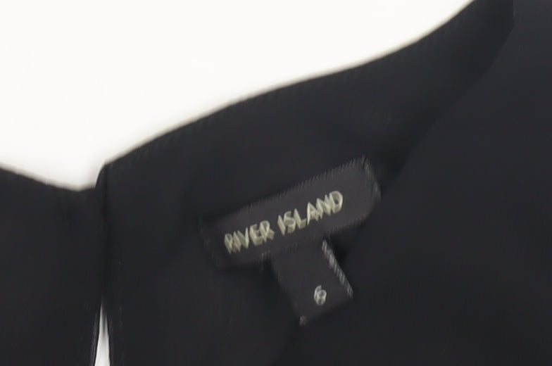 Womens UK Size S River Island Black  Blouse