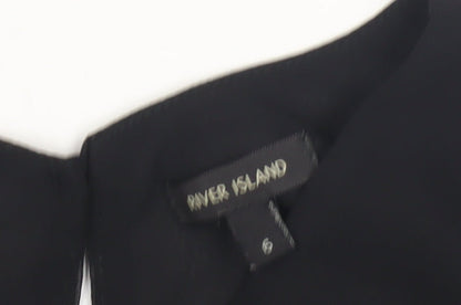 Womens UK Size S River Island Black  Blouse