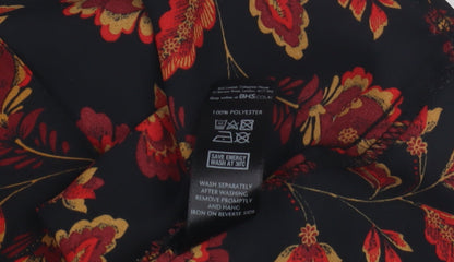 Womens UK Size 12 BHS Black Tunic Blouse