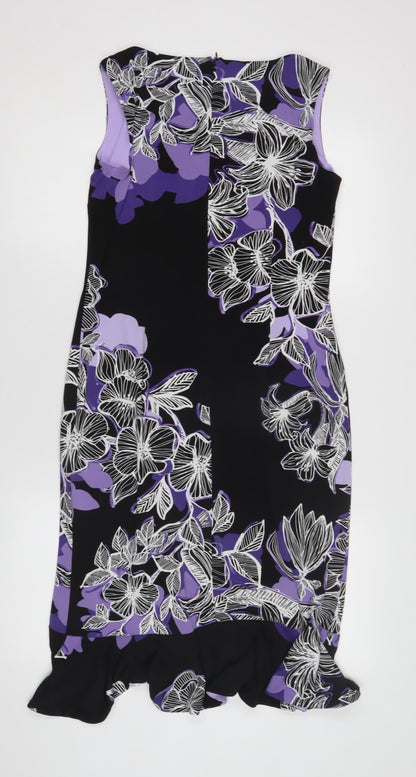 Frank Lyman Women's Multicoloured Floral Sheath Dress Size 10