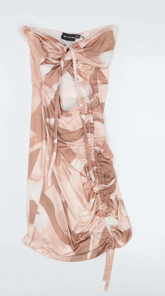 PrettyLittleThing Women’s Multicoloured Strapless Dress