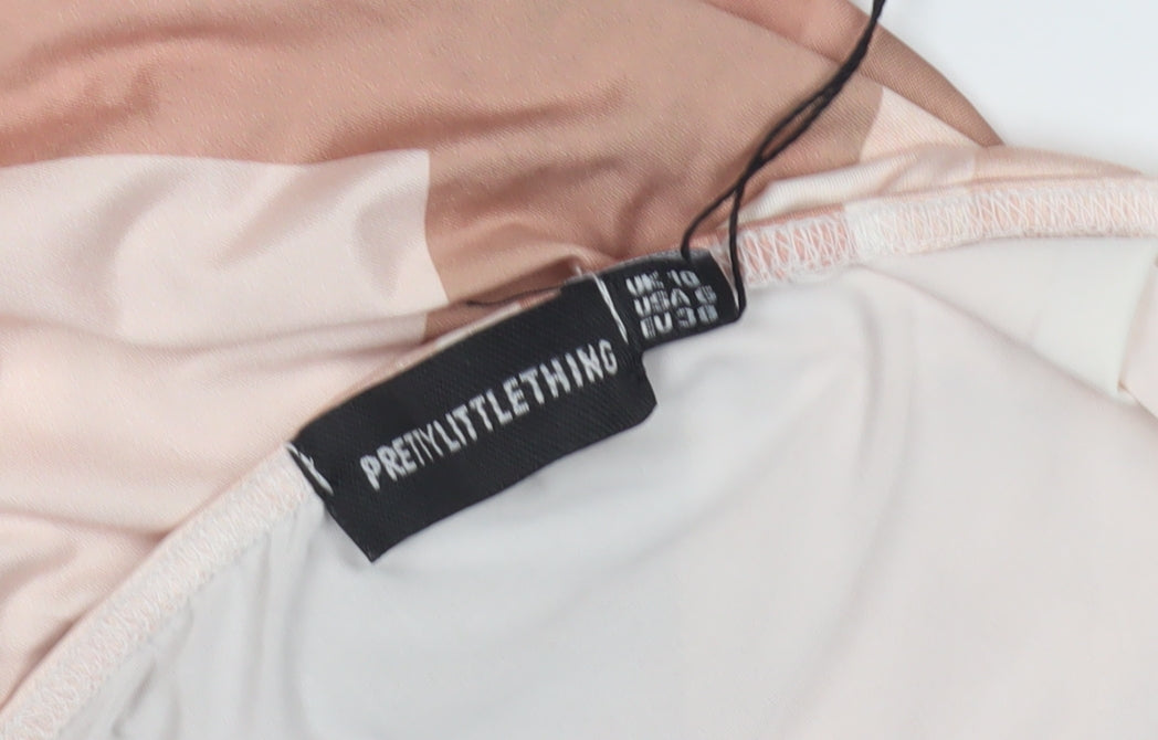 PrettyLittleThing Women’s Multicoloured Strapless Dress