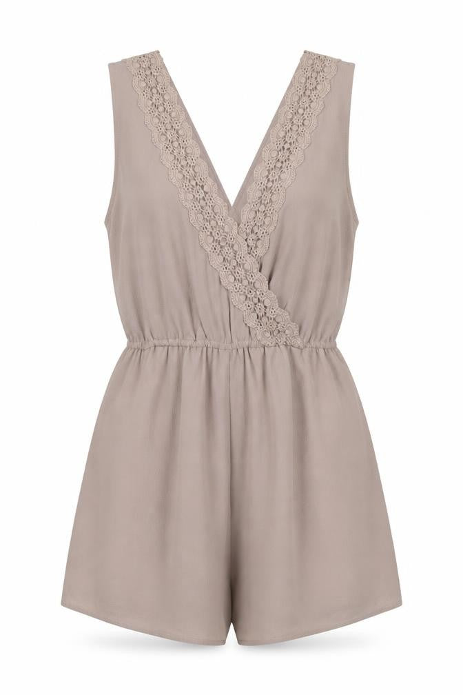 Womens UK Size S New Look One-Piece Beige Playsuit