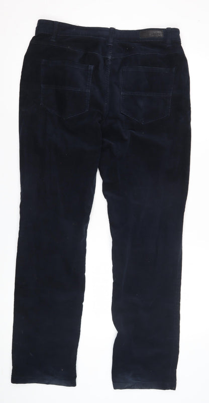 Mens UK Size M Charlie's Vogue Regular Fit Casual Blue Trousers