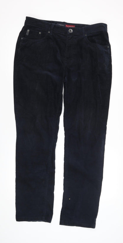 Mens UK Size M Charlie's Vogue Regular Fit Casual Blue Trousers
