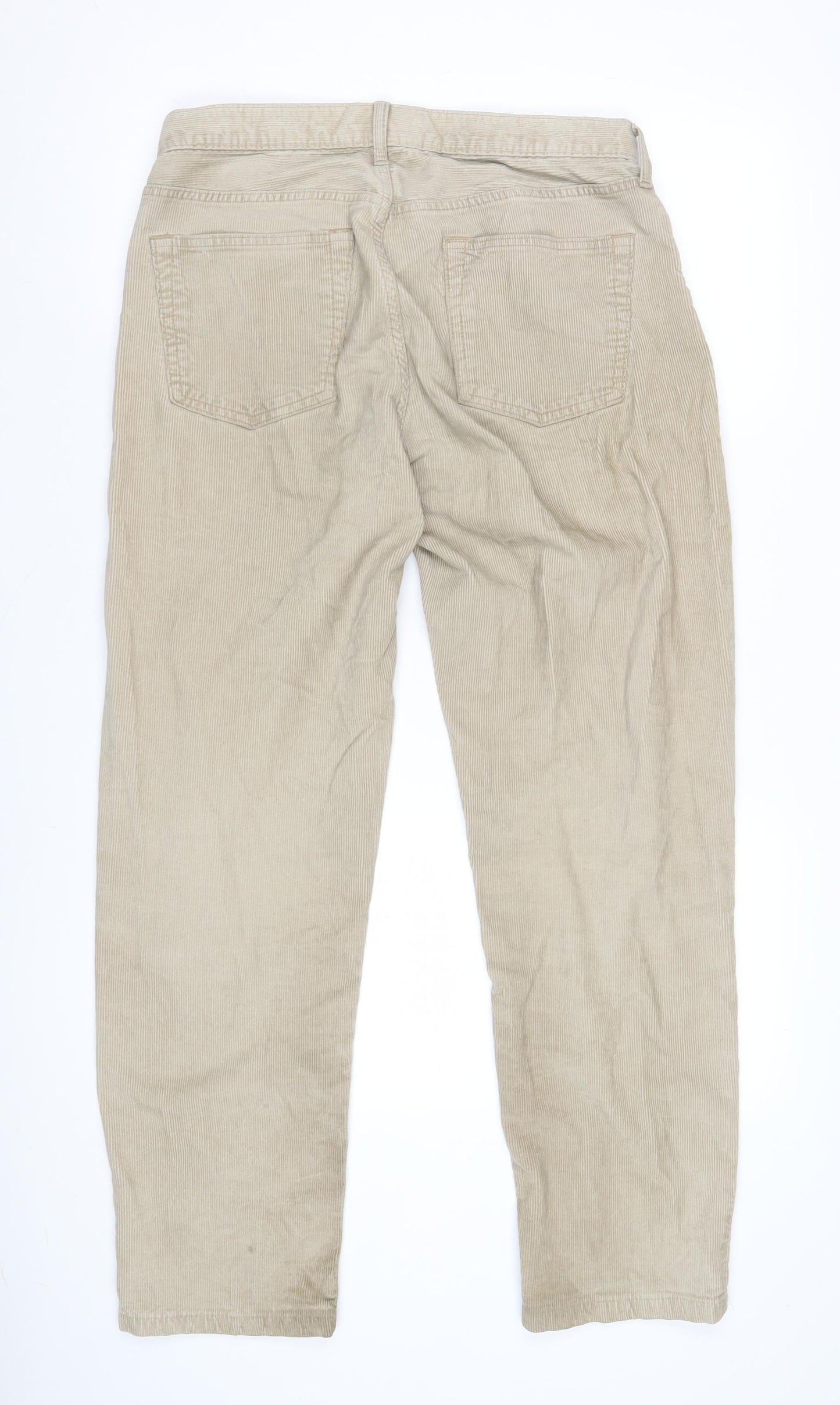 Lands' End Men’s Beige Corduroy Trousers Size 32