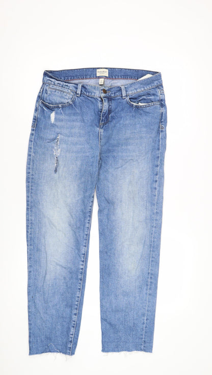 Womens UK Size 8 White Stuff  Boyfriend Blue Jeans
