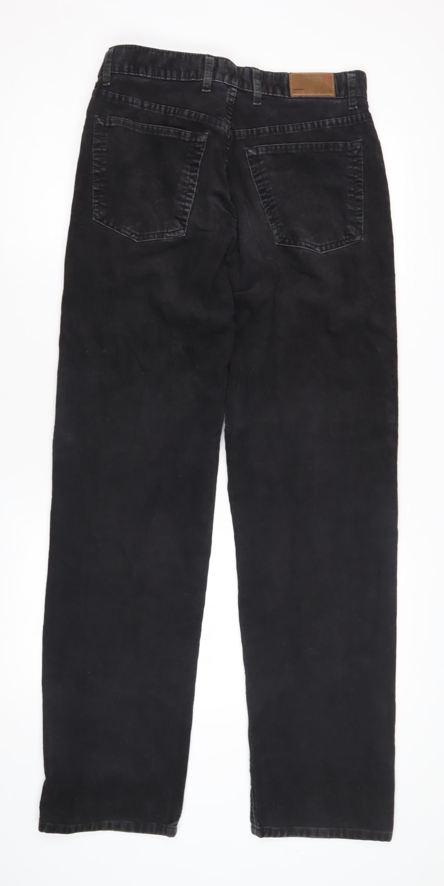 Next Men's Black Relaxed Fit Trousers 32L