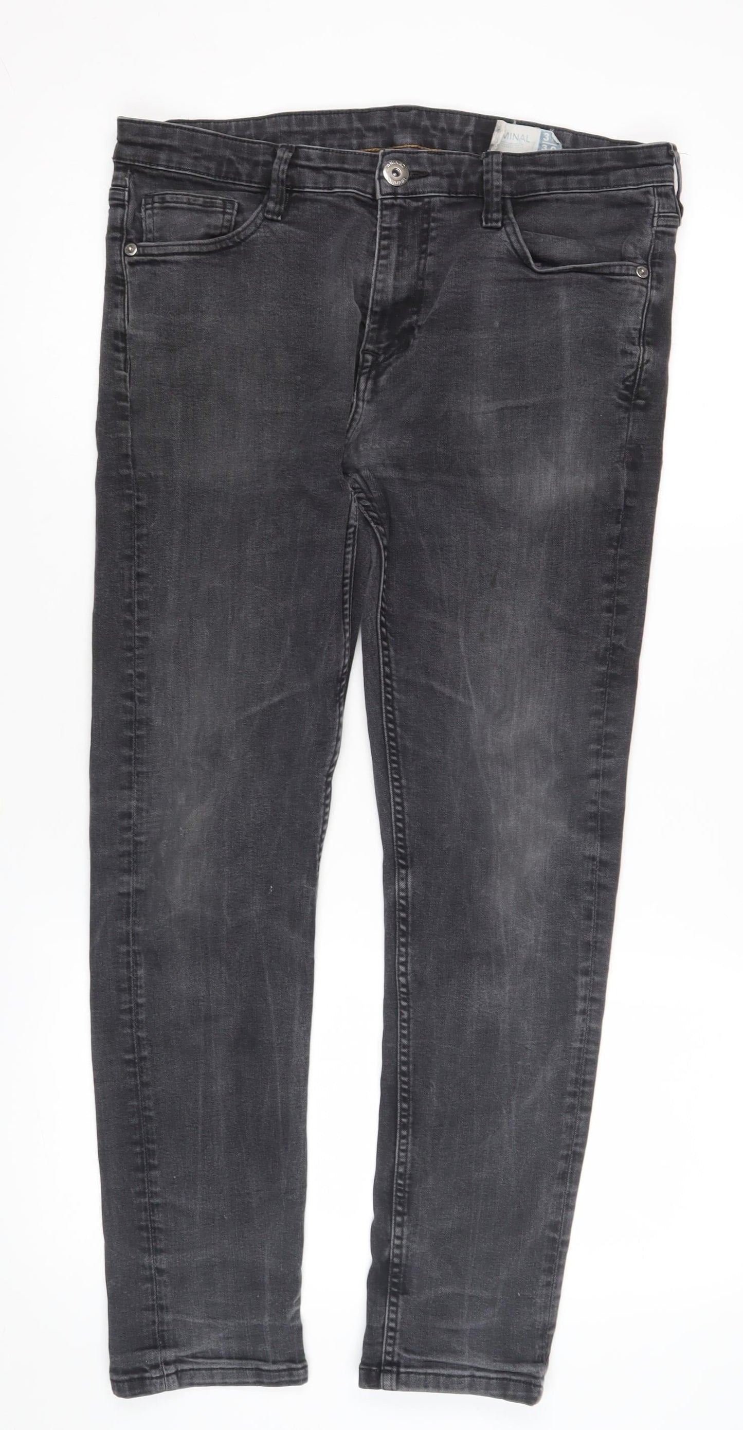 Criminal Men's Black Straight Jeans Size 34 Regular Fit