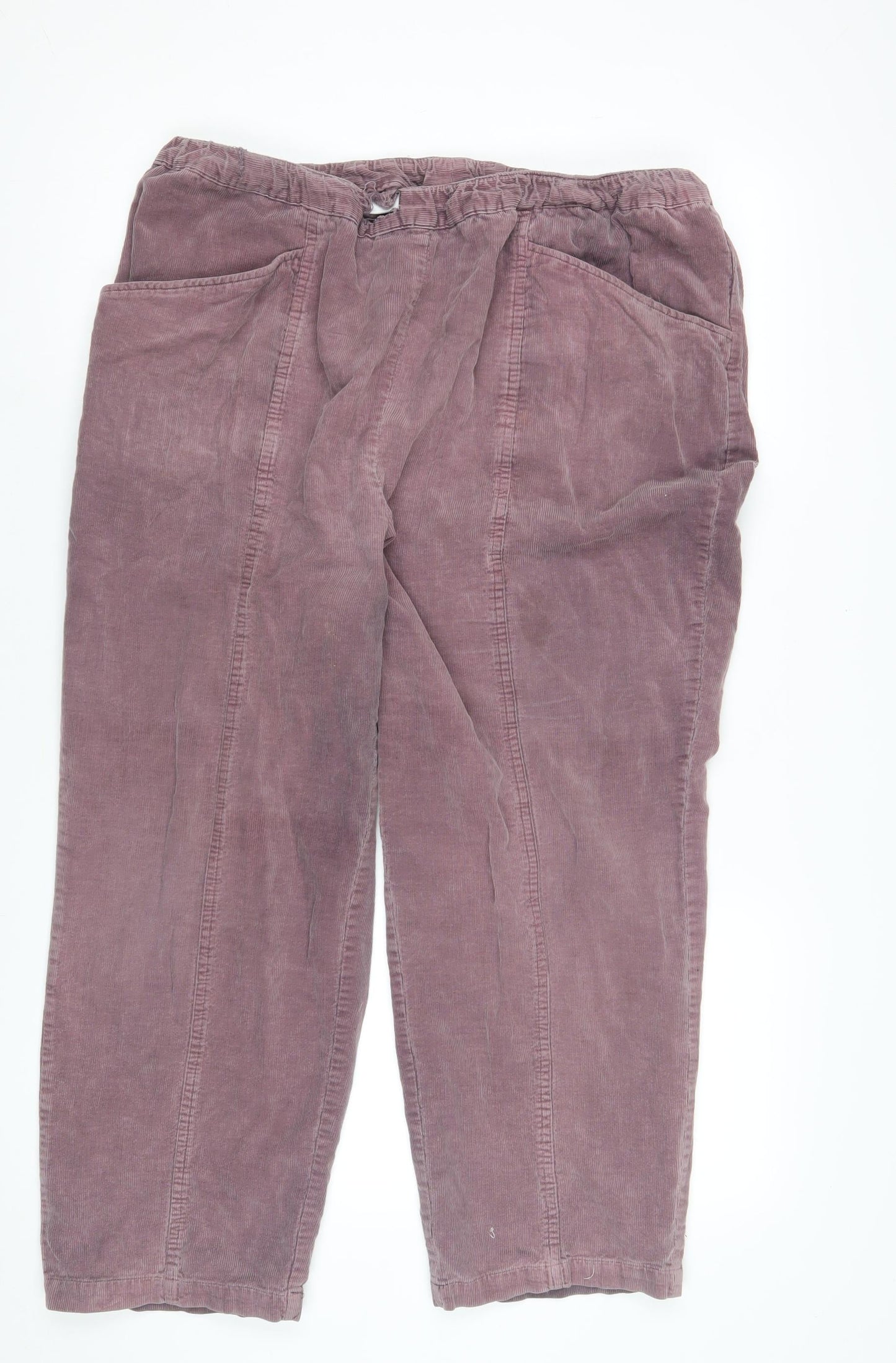 EWM Women's Purple Corduroy Trousers Size 20
