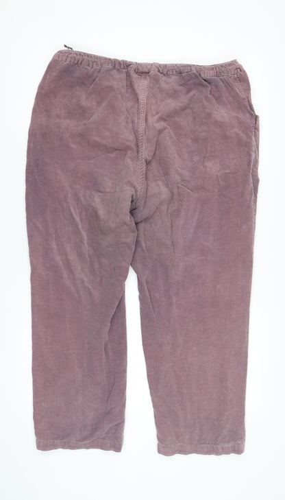 EWM Women's Purple Corduroy Trousers Size 20