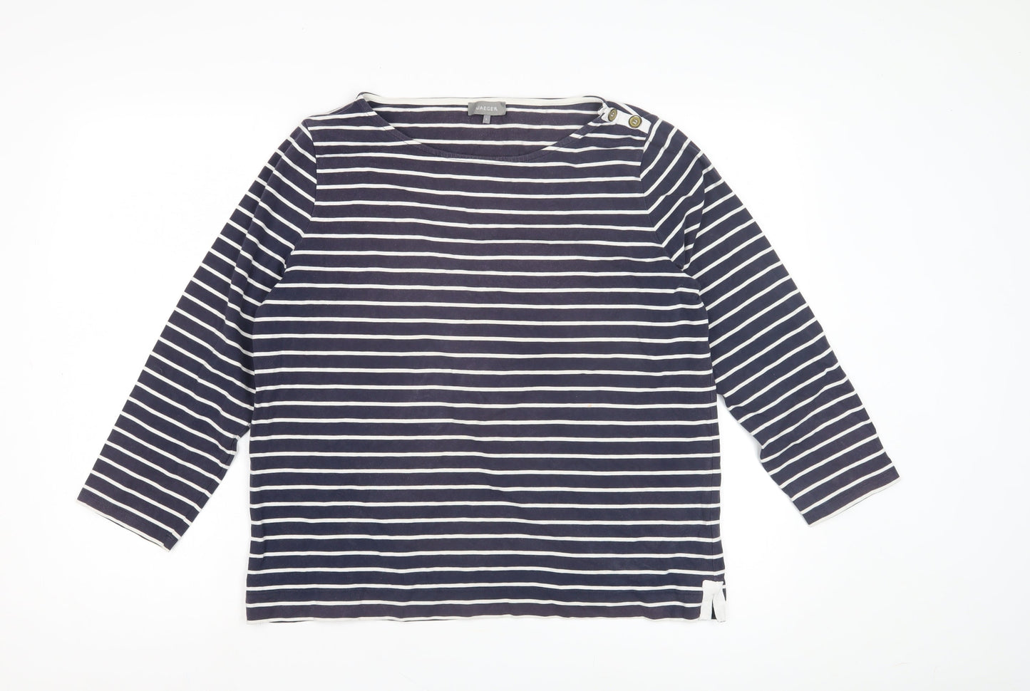 Womens UK Size L Jaeger Blue  T-Shirt
