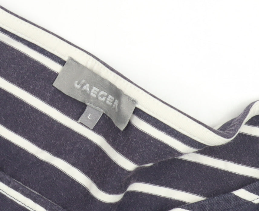 Womens UK Size L Jaeger Blue  T-Shirt