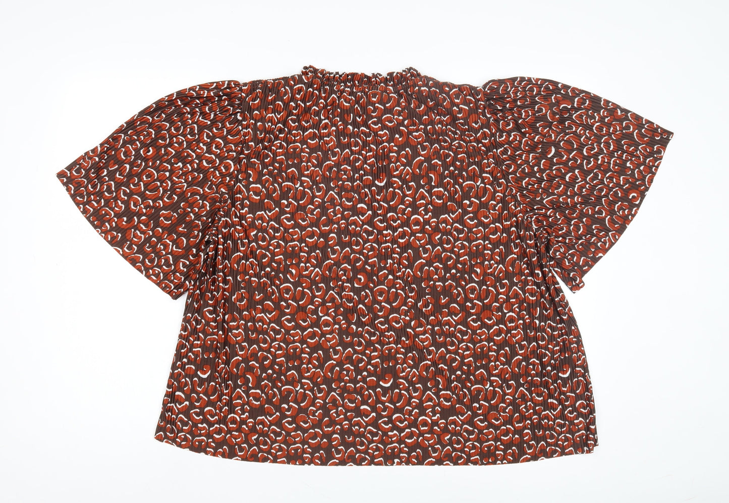 Womens UK Size 14 NEXT Brown Tunic Blouse