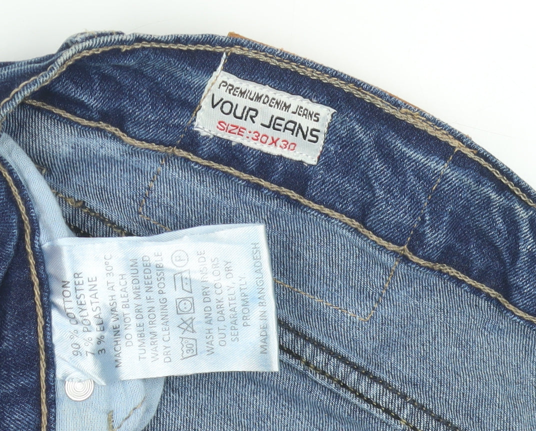 Vour Jeans Boys Blue Straight Leg Denim Jeans M
