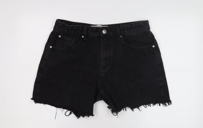 Spindle Women's Black Cut-Off Denim Shorts Size 8