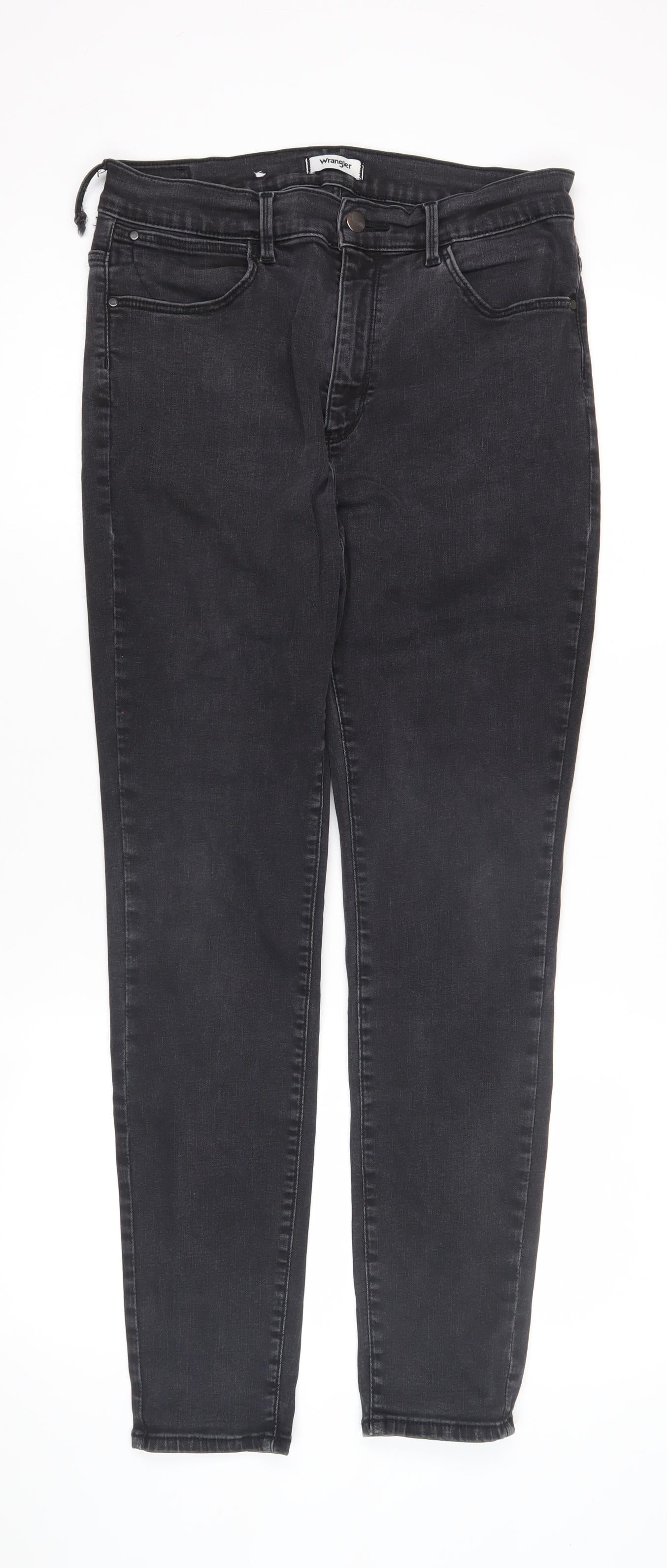 Womens UK Size 12 Wrangler  Skinny Black Jeans
