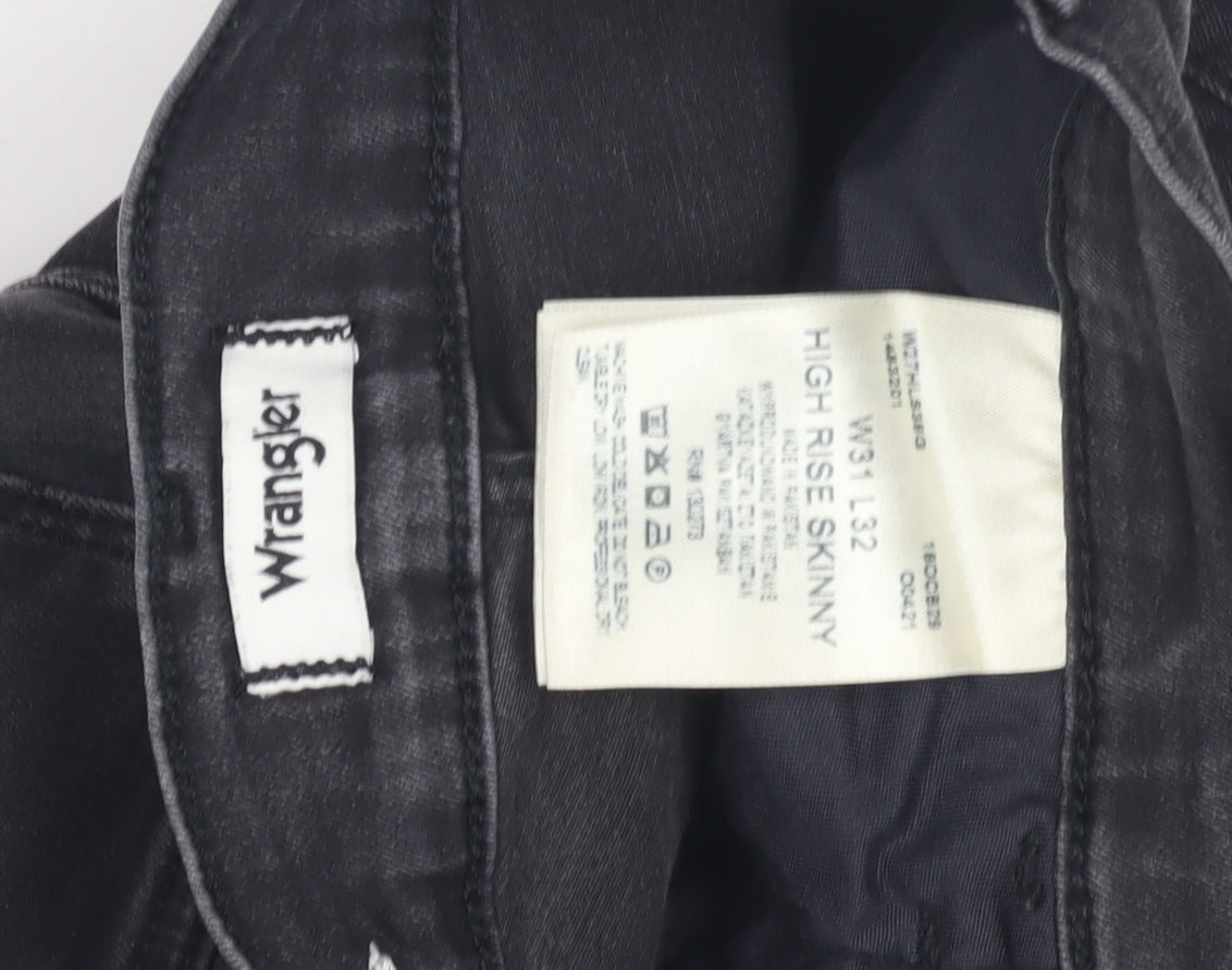 Womens UK Size 12 Wrangler  Skinny Black Jeans