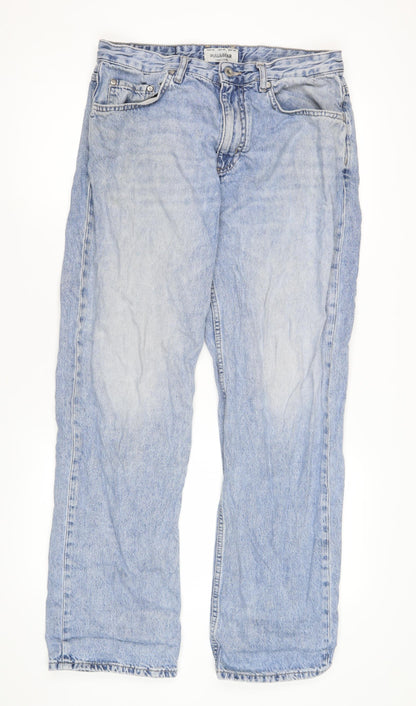 Mens UK Size 32 Pull&Bear Regular Fit Straight Blue Jeans