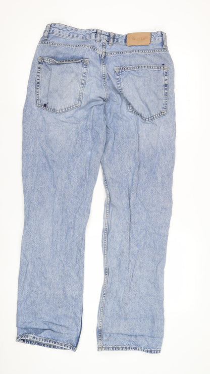 Mens UK Size 32 Pull&Bear Regular Fit Straight Blue Jeans