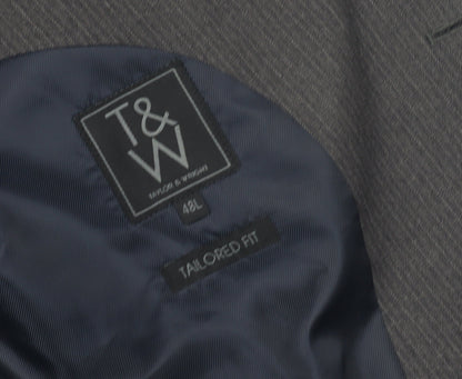 Taylor & Wright Men's Grey Blazer 48L Regular Fit Jacket
