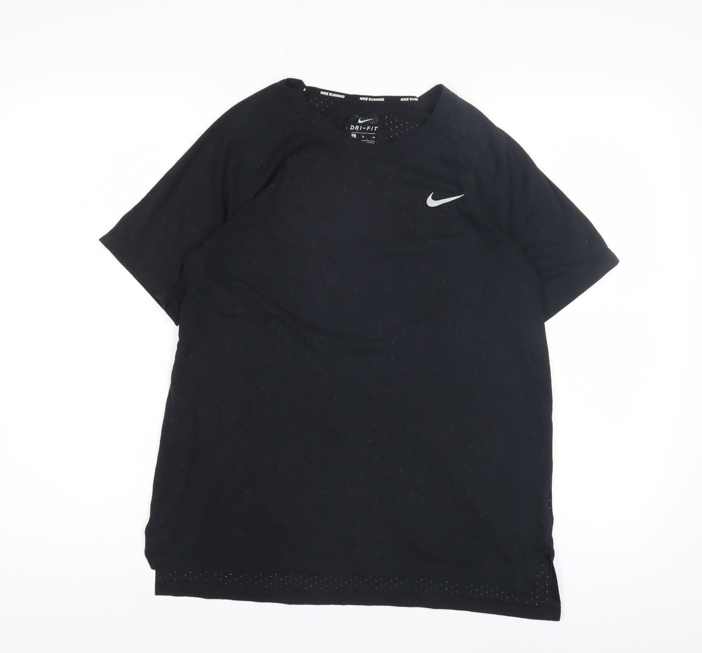 Nike Black Dri-FIT Running T-Shirt, M, Unisex Adults