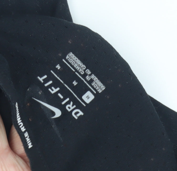 Nike Black Dri-FIT Running T-Shirt, M, Unisex Adults