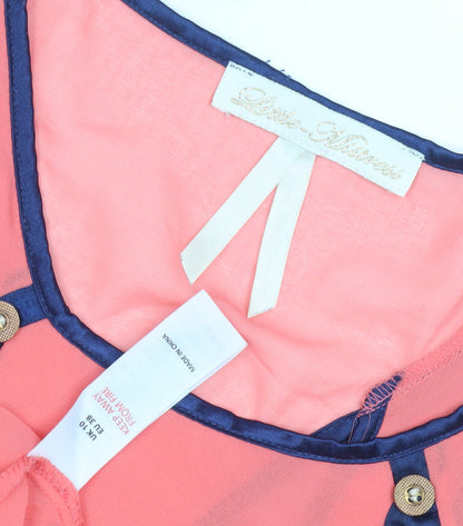 Little Mistress Women's Pink Tank Top Size 10