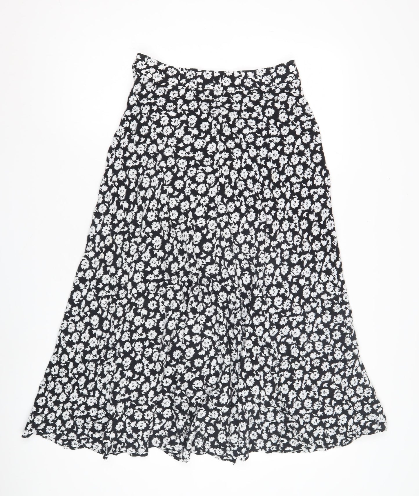 Zara Women's Medium Black Floral Skirt
