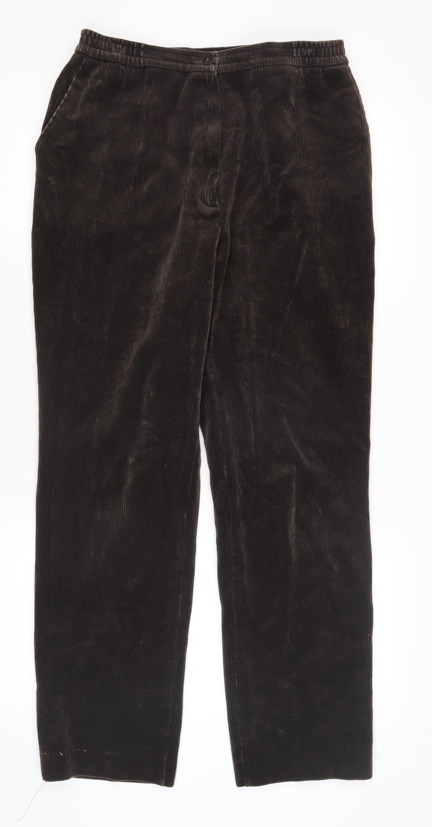 Womens UK Size 10 Finnkarelia Regular Fit Casual Black Trousers