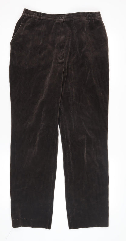 Womens UK Size 10 Finnkarelia Regular Fit Casual Black Trousers