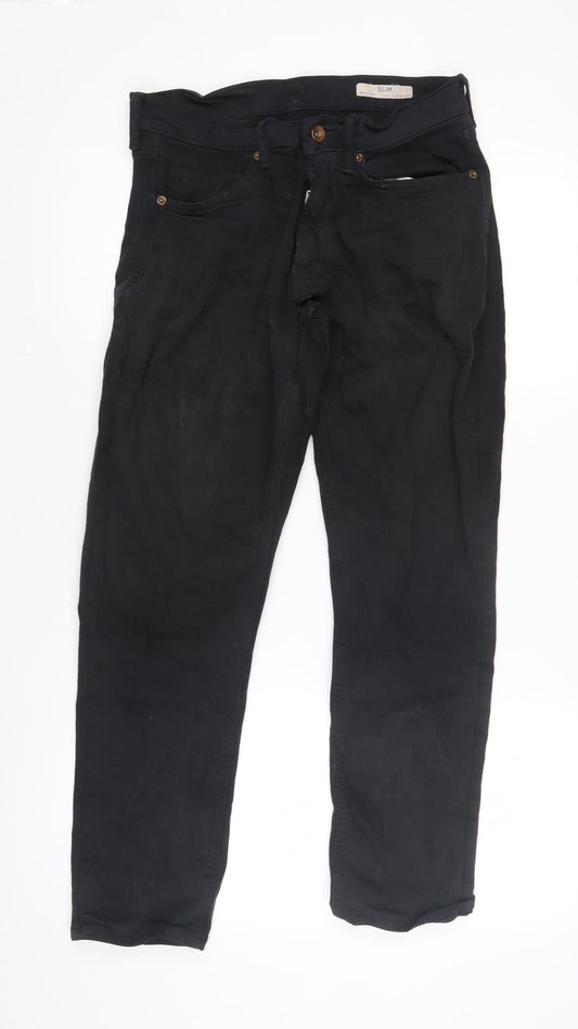 Womens UK Size 30 Marks and Spencer Slim Fit Slim Black Jeans