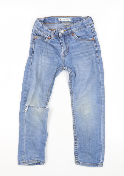 Levi's Boys Blue Skinny Jeans Size 10 Years Casual Style