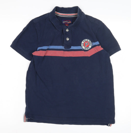 U.S. Polo Assn. Men's Blue M Collared T-Shirt