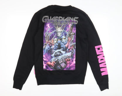 Marvel Women's XS Black Pullover Sweatshirt