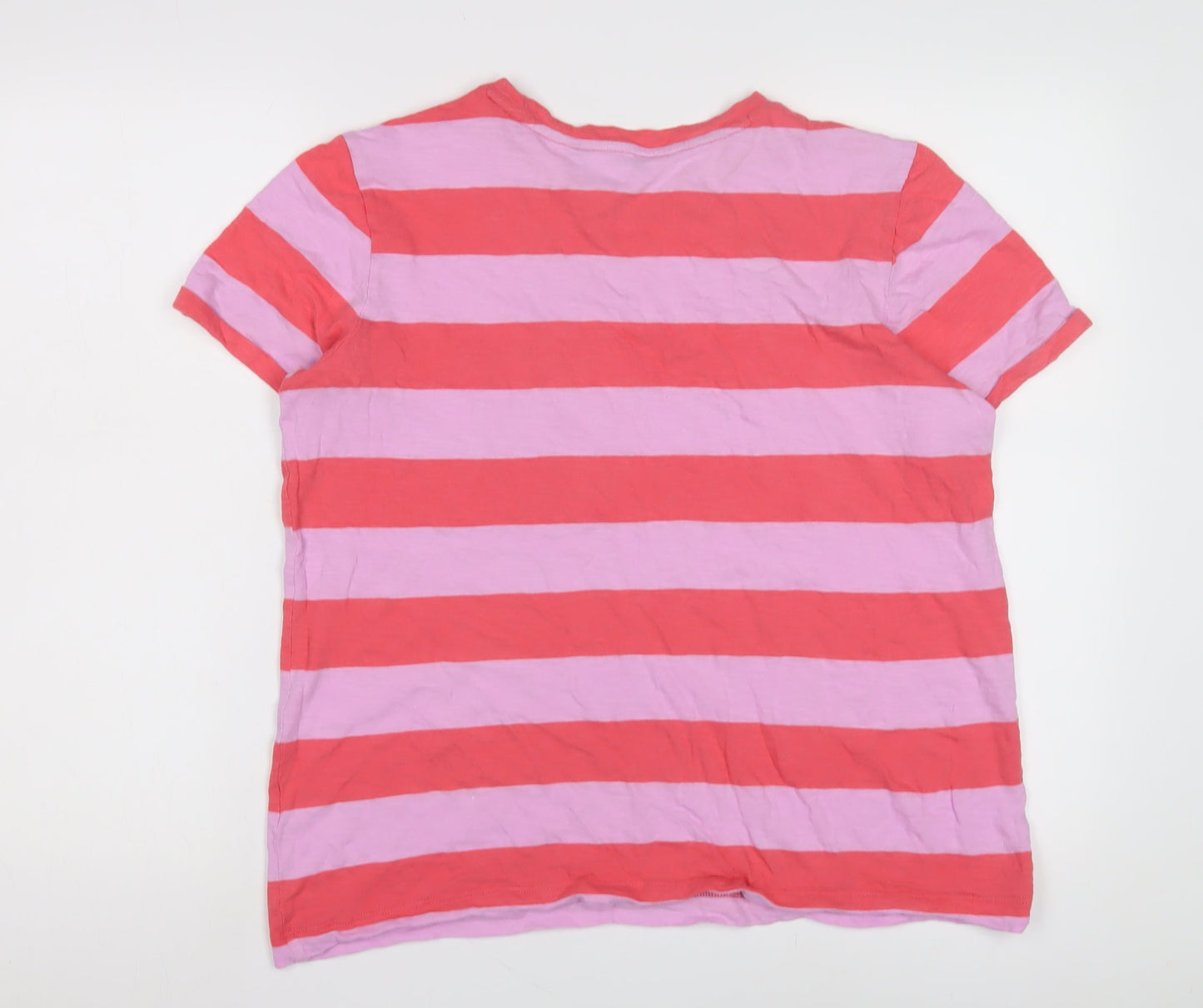 Womens UK Size 12 Marks and Spencer Pink Basic T-Shirt