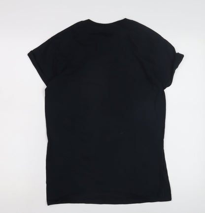 Miss Selfridge Women's Black Graphic T-Shirt, Size S
