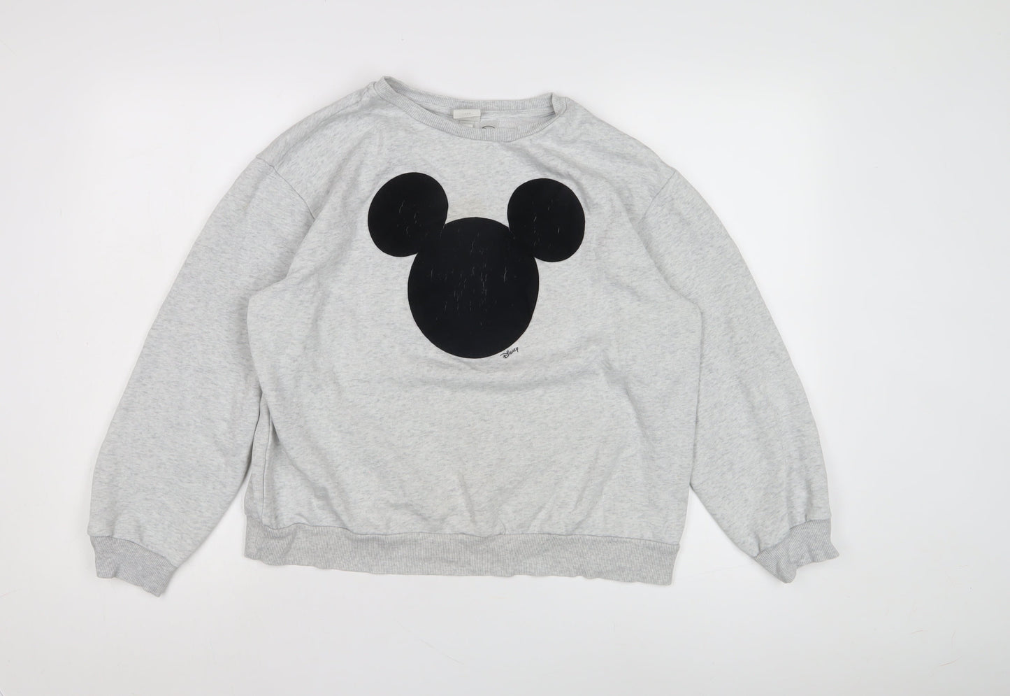 Womens UK Size Medium H&M Grey Pullover Sweatshirt